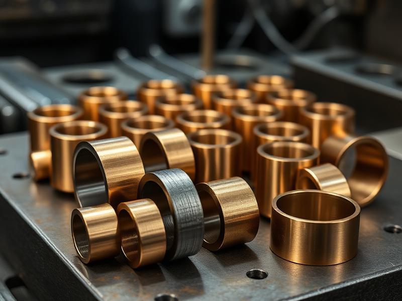 Buchas usinadas em bronze e aço